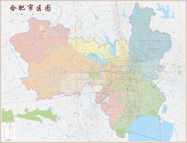 合肥各区划分地图的最新概览