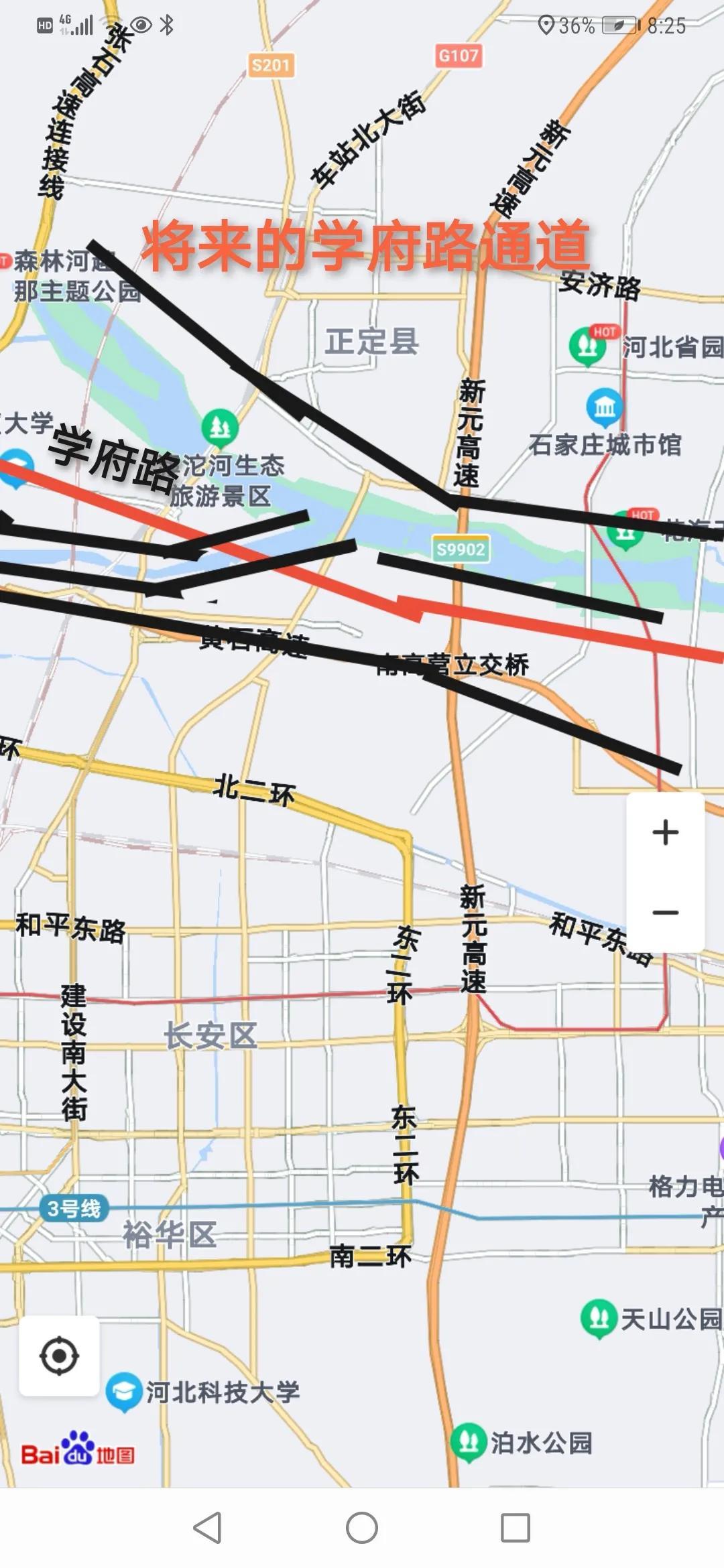 石家庄街景地图最新版，城市风貌的细致描绘