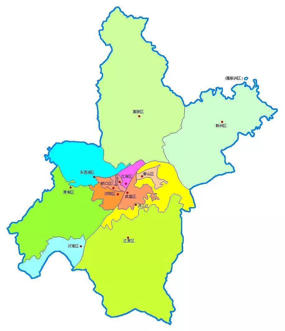 最新武汉市行政区划图解析