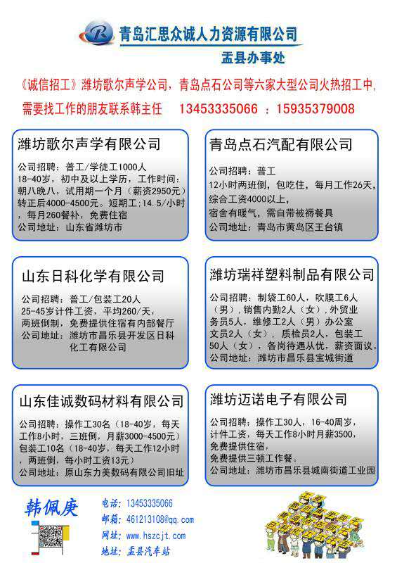 黄岛胶南最新招聘信网——职业发展的新天地